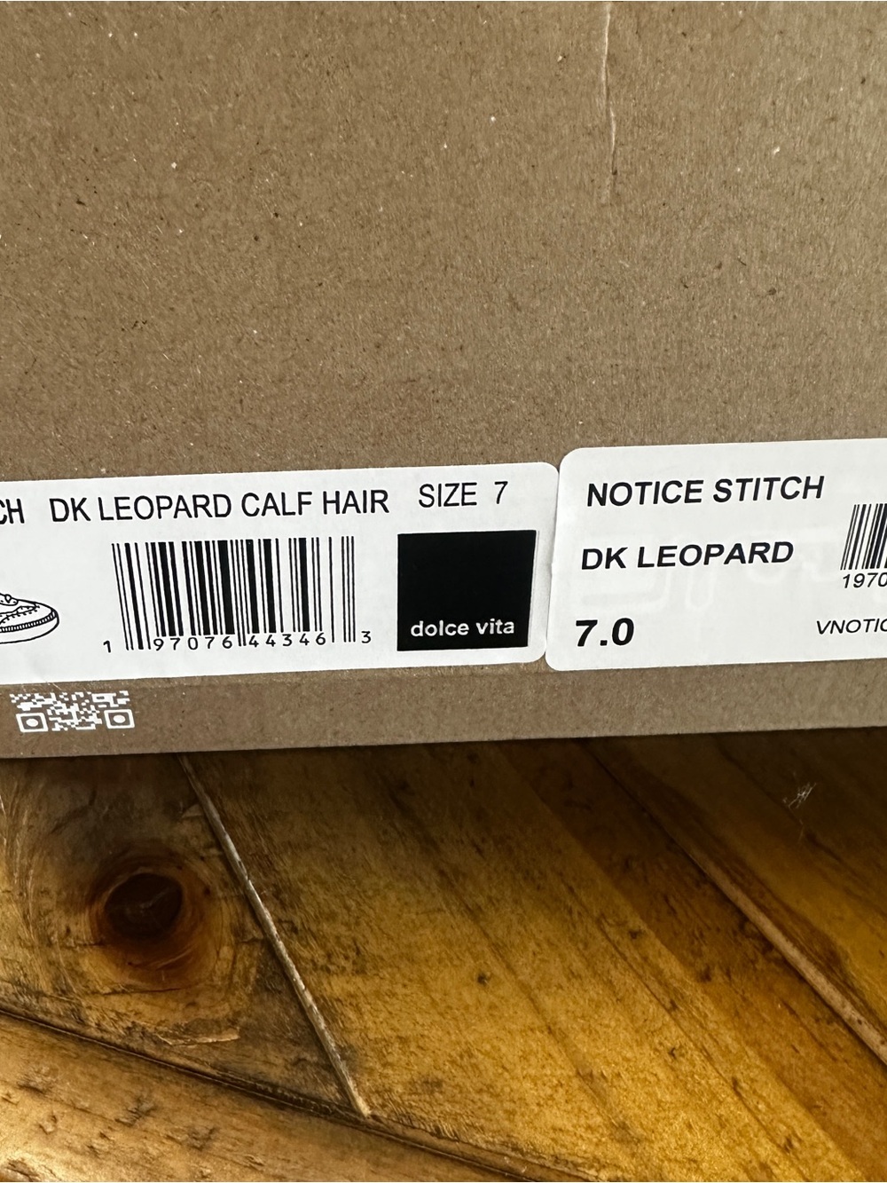 Dolce Vita Notice Stitch Leopard Genuine Calf Hair Sneaker - Picture 7 of 7